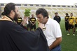 BLESSING AT ARIS FOOTBALL TEAM