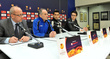 PRESS CONFERENCE GUIDOLIN UDINEZE COACH AND PINZI FOOTBALL PLAYER