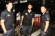 ARIS FOOTBALL TEAM DEPARTURES AT ITALIA